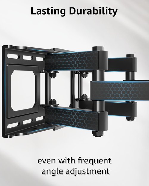 EconoMe TV Wall Mount - Full Motion Articulating Dual Arms for 32-65 Inch TVs | Swivel & Tilt, Max VESA 400x400mm