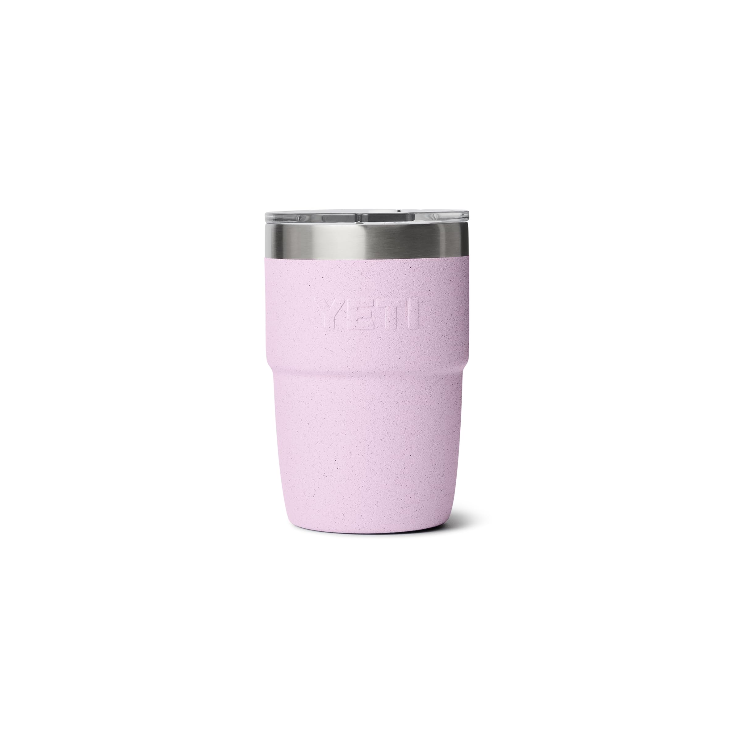 YETI Rambler 8 oz Insulated Coffee Mug with Lid - Stackable Double-Wall Vacuum Insulated Cup - DuraSip Ceramic Lining - Barista-Friendly Design - Stainless Steel - Dishwasher Safe, Cherry Blossom