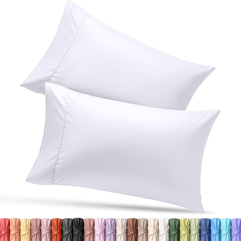 Utopia Bedding King Pillow Cases - Soft Brushed Microfiber - 2 Pack | Fade Resistant 20 x 40 Inches (White)