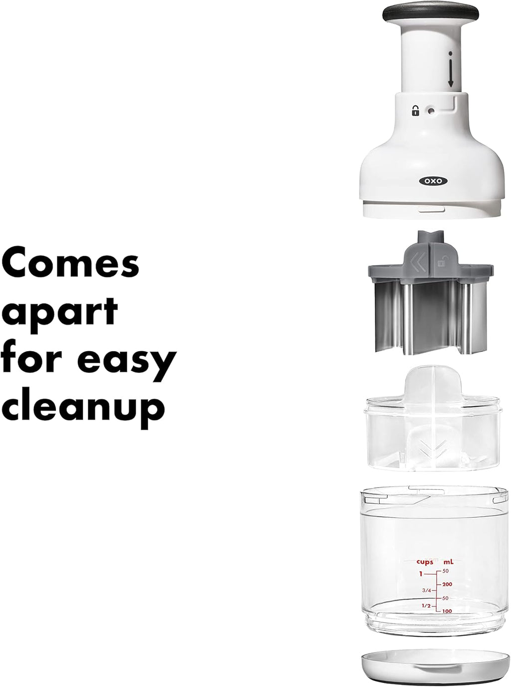 OXO Good Grips Vegetable Chopper - Effortless Dicing & Slicing | Compact & Easy to Clean