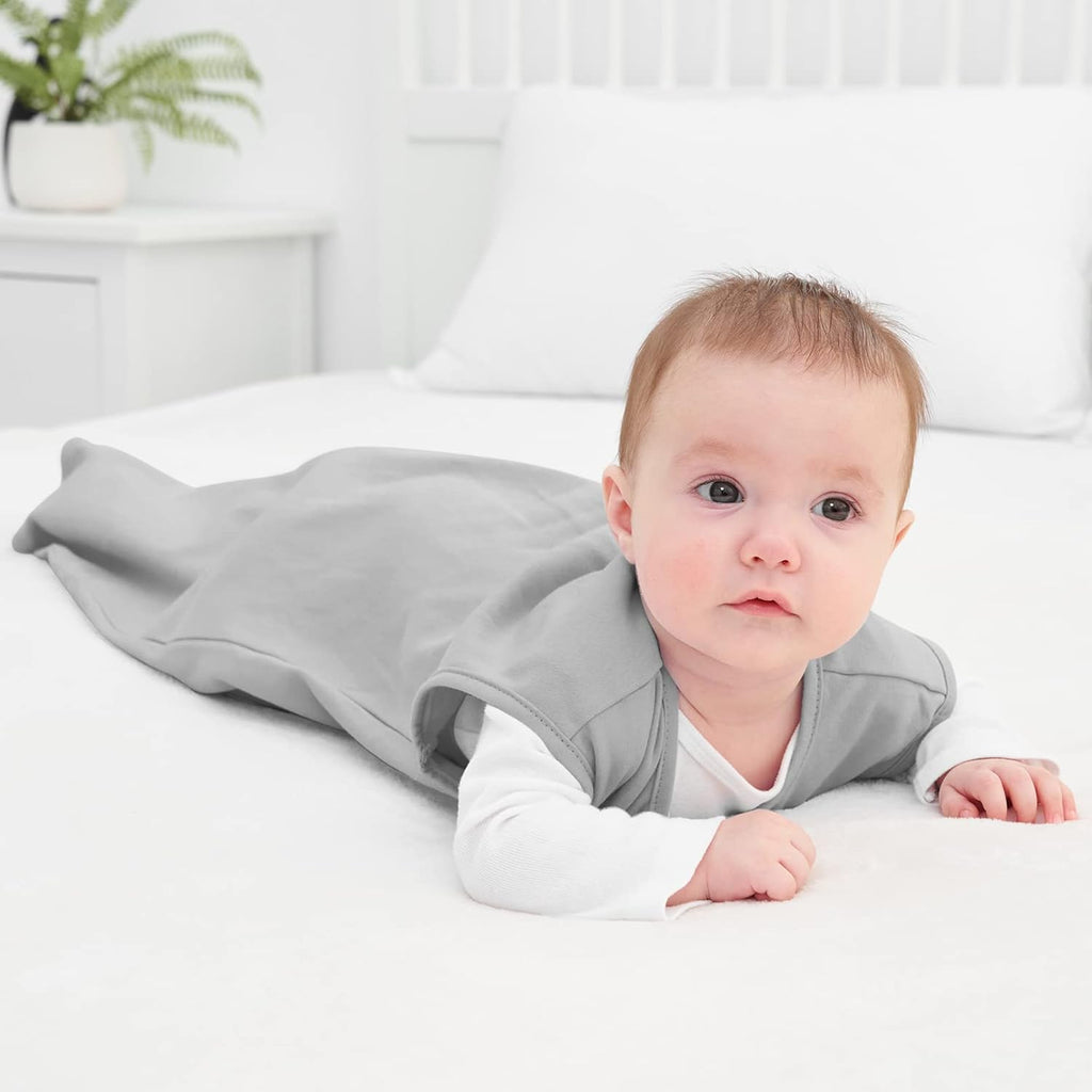 Yoofoss Baby Sleep Sack | 100% Organic Cotton Wearable Blanket for 12-18 Months | 2-Way Zipper, 0.5 TOG, 3 Pack