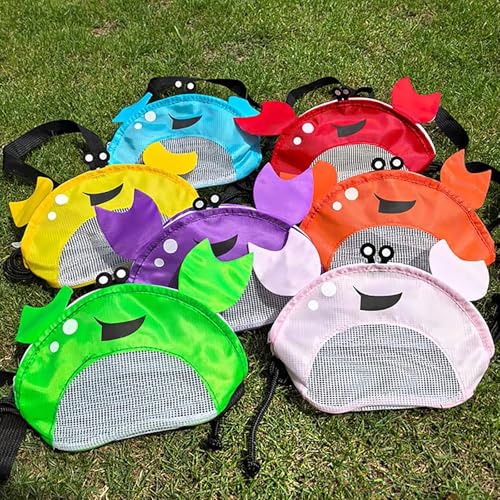 Kids Crab-Shaped Mesh Beach Bag with Adjustable Strap