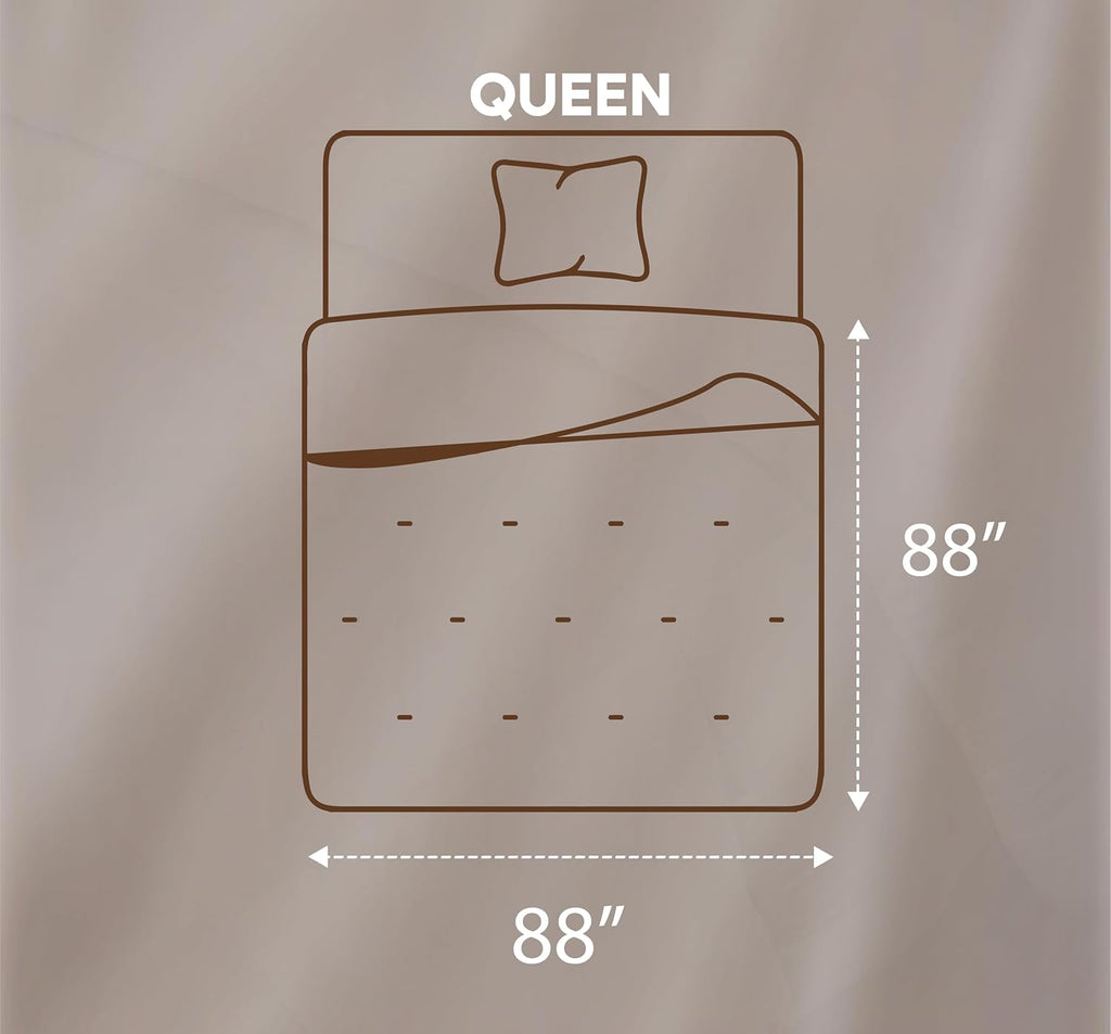 Utopia Bedding Queen Comforter - All Season Down Alternative Duvet Insert | Machine Washable 88 x 88 Inches (White)