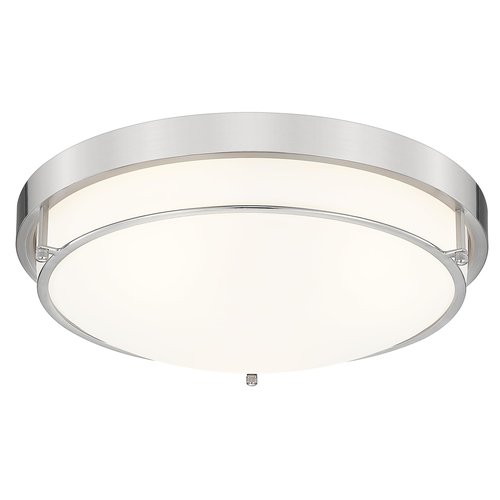 Cargifak 16 inch Close to Ceiling Light Fixtures, Brushed Nickel Farmhouse Ceiling Light with 3 Light for Laundry Kitchen Bedroom Bathroom, CL4822-3W-BN