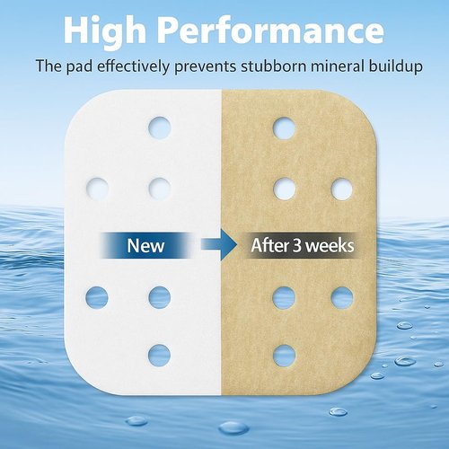 Welham Green Filter Pads 10-Pack Compatible with Homvana H111, H111S, H112 & H112S Warm Mist Humidifiers – Mineral Absorption & Anti-Scale Replacement Pads