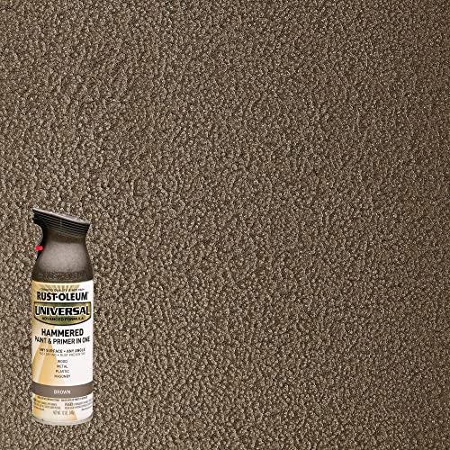 Rust-Oleum Universal Hammered Spray Paint, Brown, 12 oz (Pack of 6)