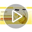 CINKSY Folding Banana Hook - Under Cabinet Kitchen Hanger, Black