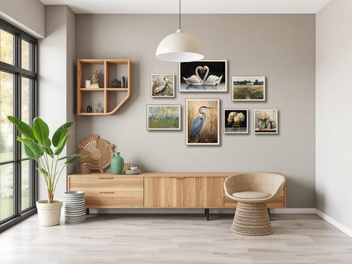 LAIART Butterfly Canvas Wall Art - Framed Murals for Stunning Home Decor | 12x12 Inches