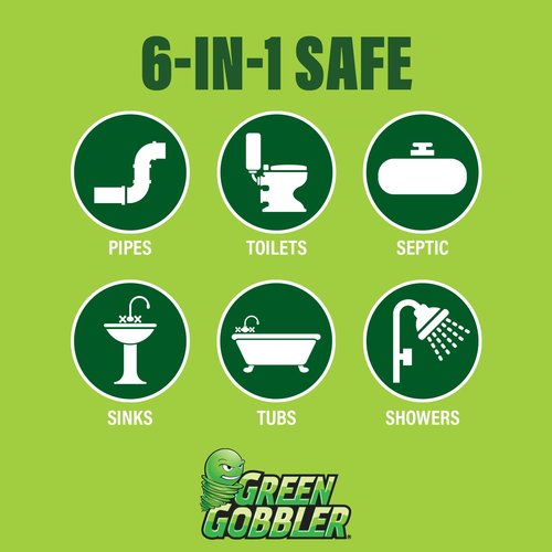 Green Gobbler DRAIN OPENER PACS | Hair Clog Remover | Toilet Clog Remover | Sinks & Tub Drain Cleaner