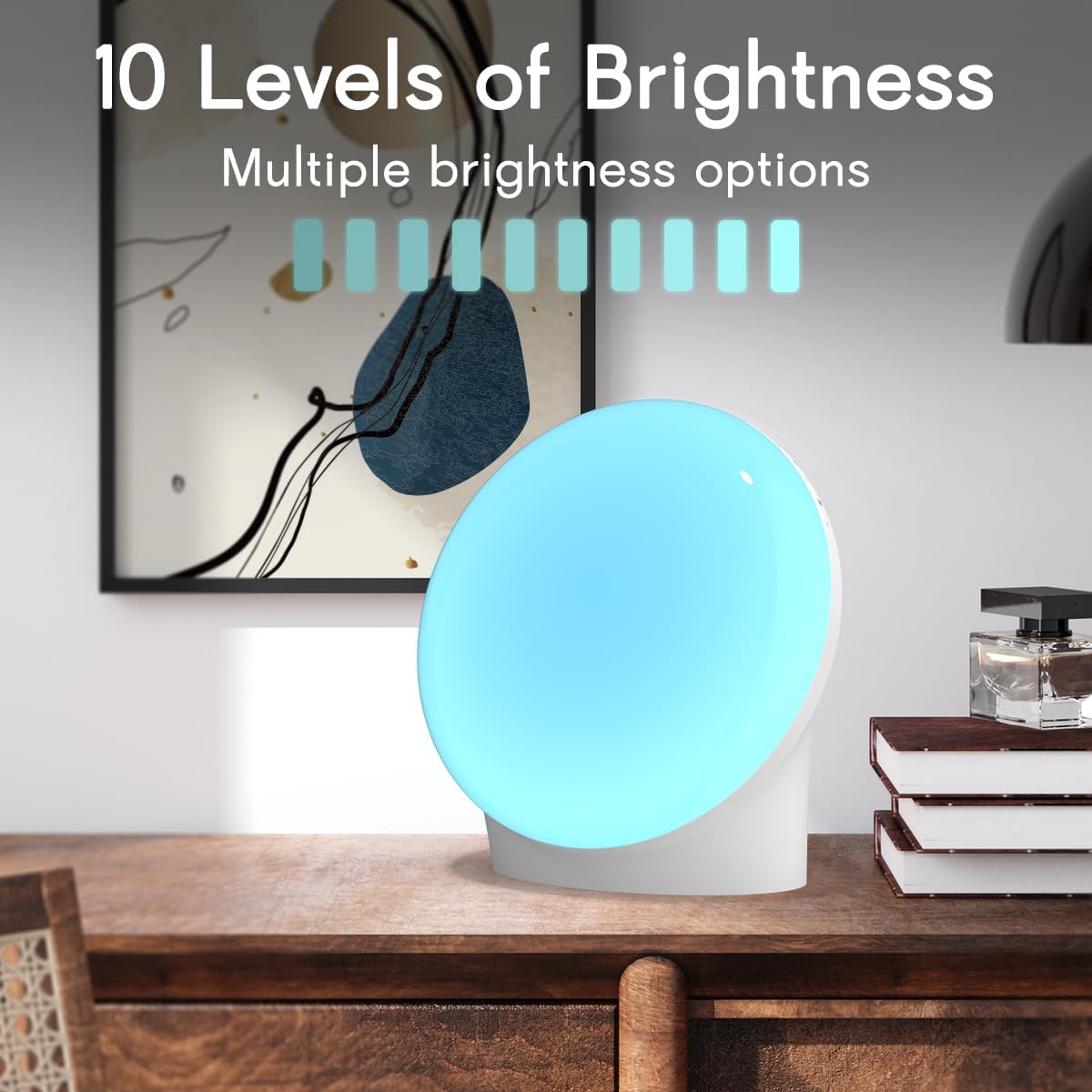 Skiennix Brown Noise Sound Machine - 30 Soothing Sounds, 12 Colors, 36 Volume Levels, Night Light & Timers