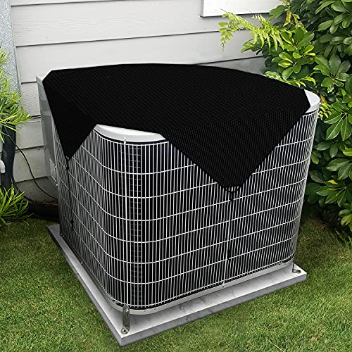Patio Solid Vinyl 32x32 Inch Outdoor AC Unit Cover Winter Weatherproof