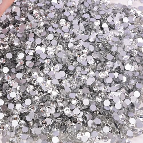 BLINGINBOX 8.7mm Glass Flatback Rhinestones SS40 for Crafts and Nail Art 144pcs
