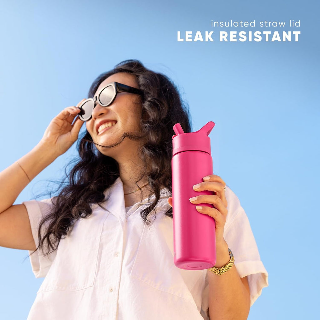 Simple Modern | Kids Water Bottle with Straw Lid - Vacuum Insulated, BPA-Free | 18oz Lavender Mist