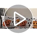 Halloween Pumpkin & Bat Pillow Cover, 18x18 Inch Decorative Farmhouse Case