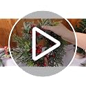 Christmas Candle Ring Set with Holders - Pine Berries Cones - 4 Pieces
