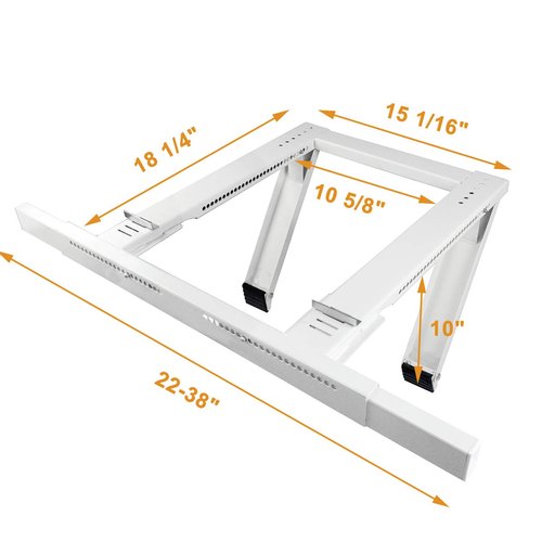 Jeacent Universal Window Air Conditioner Support Bracket No Drilling ,No Tools, Heavy-Duty Window AC Bracket Supports Up to 200lbs, Fits Single or Double Hung Windows