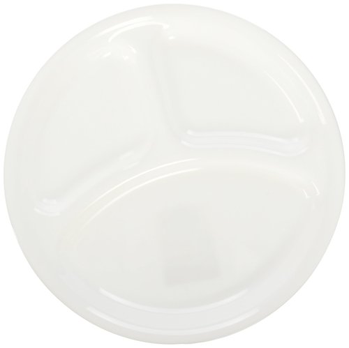 Corelle Livingware 10.25" Divided Dish - Set of 6 - Divided Plate, Dishwasher & Microwave Safe