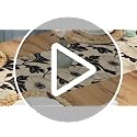 Vintage Black White Poppy Flower Table Runner - 13x72 Inches