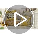 AVOIN Colorlife Home Sweet Home Daisy Throw Pillow Covers - Set of 4, 18x18 Inch