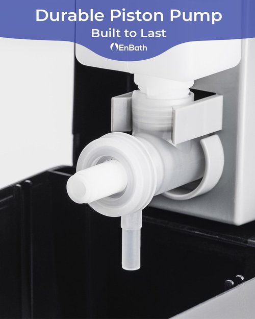 Wall Mounted Soap Dispenser with Large 34 oz. Capacity (2-Pack) - Black Commercial Hand Soap Dispensers or Hand Sanitizer Wall Mount Units That Hold 25 pct More Than Other Brands - ADA Compliant