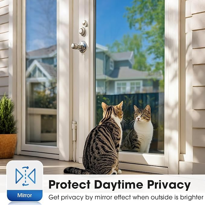 Window Tint Film for Home & Office - 78.74" x 17.7" Privacy Film