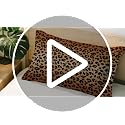 Leopard Print Decorative Throw Pillow Cover - 12 x 20 inches