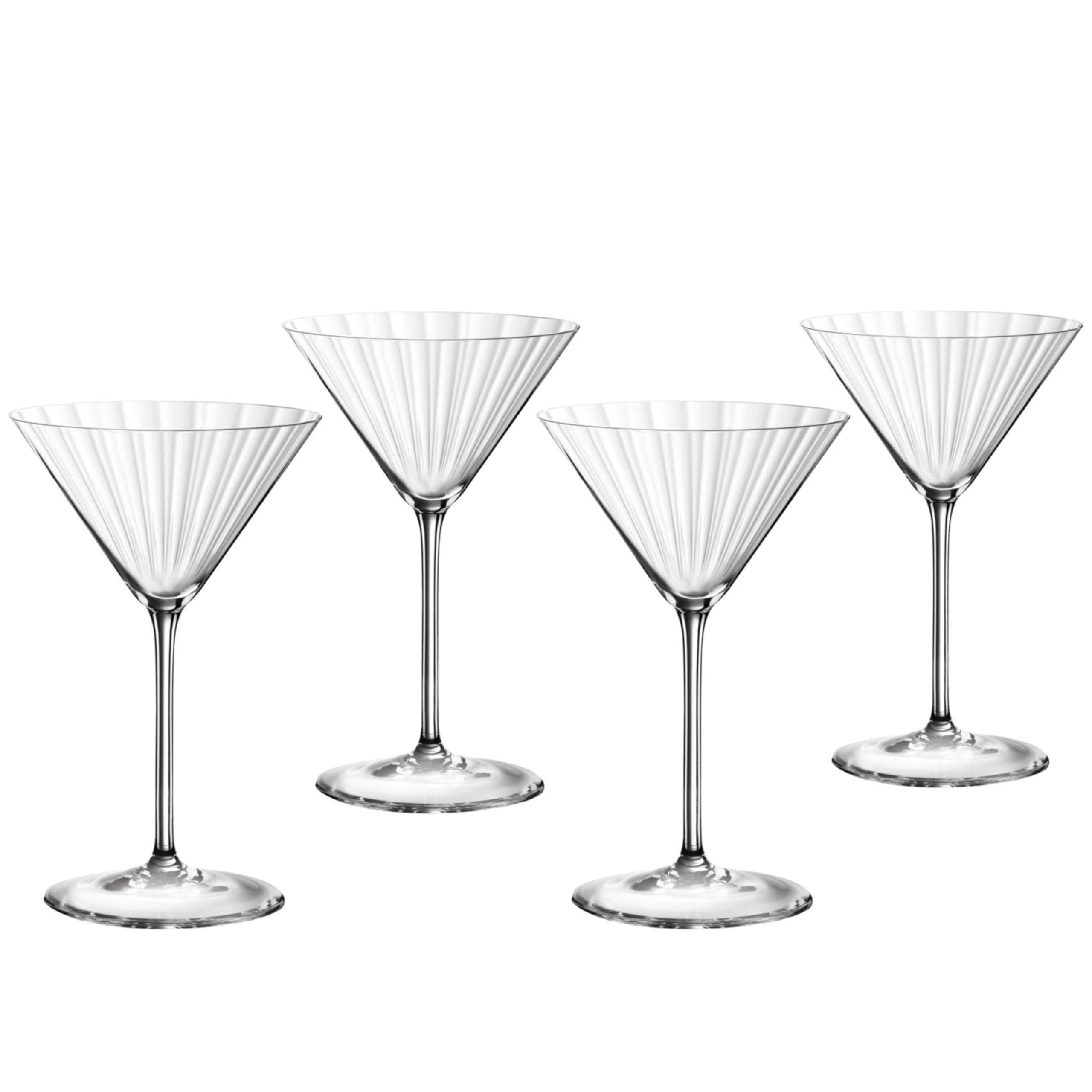 Spiegelau Espresso Martini Glass, Crystal Martini Glasses for Cocktails, Dishwasher Safe, Diamond Cut Glassware for Home Bar, 8.4 oz, Set of 4