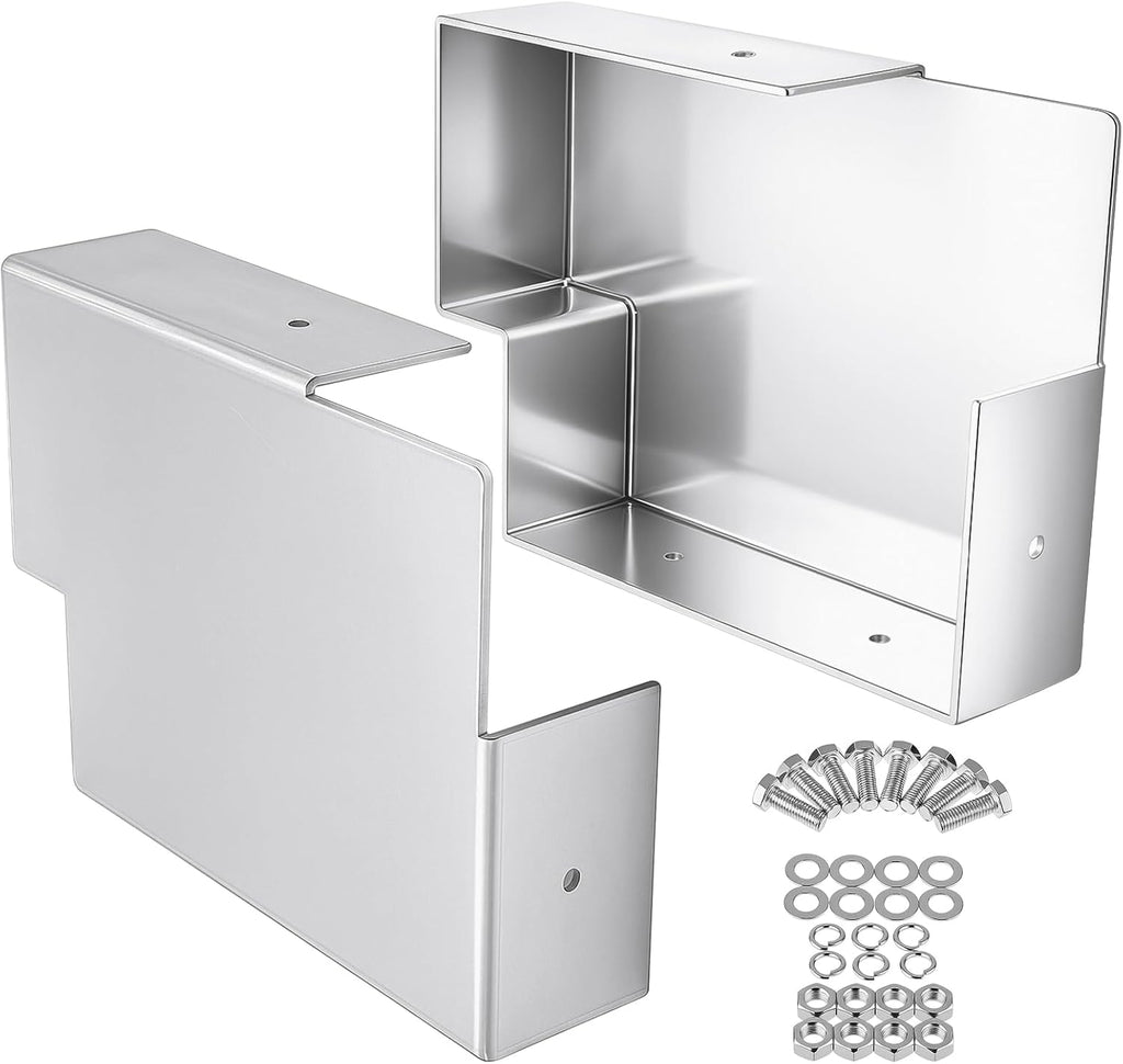 Shimeyao Heavy-Duty Dunnage Rack Holder Set - 20x15 Inch Lightweight Aluminum for Trailers