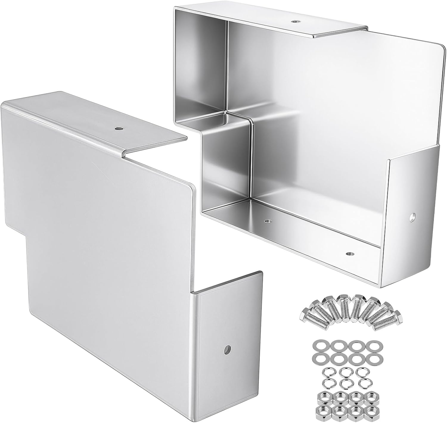 Shimeyao Heavy-Duty Dunnage Rack Holder Set - 20x15 Inch Lightweight Aluminum for Trailers