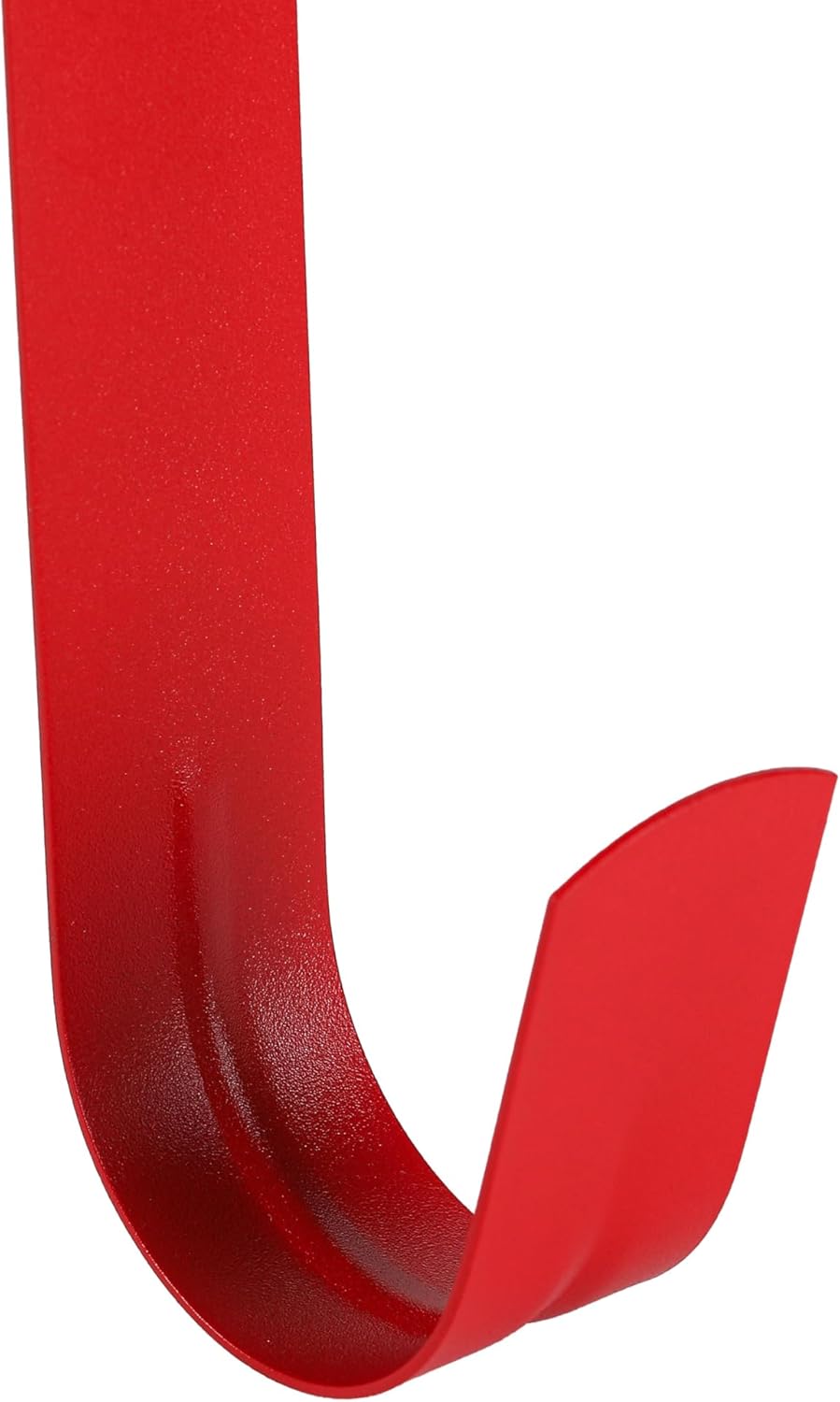 Sattiyrch 15" Wreath Hanger - Sturdy Steel Over The Door Hook for Front Door Decor (Red, 4")