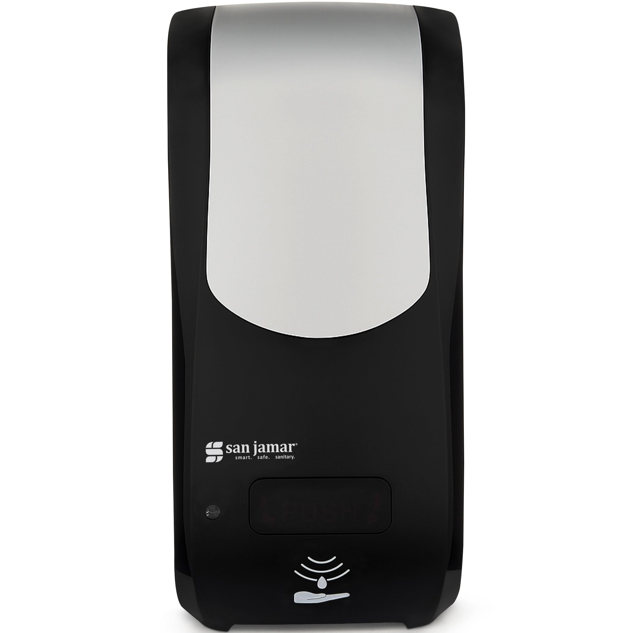 San Jamar Rely SH970BKSS Hybrid Foam Soap Dispenser, Black/Stainless Look