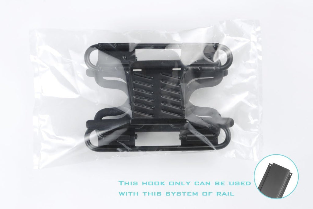 Ultrawall Heavy Duty Double Handle S Hook - 2-Pack Steel Tool Storage Organizer for Home & Garden