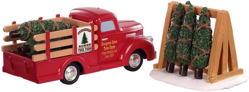 Lemax - Christmas Tree Delivery Transport | Perfect for Winter Village Displays