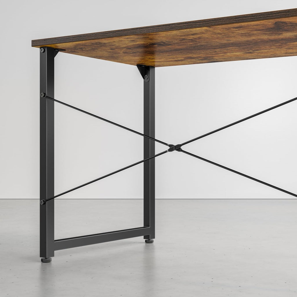 CubiCubi Computer Desk, 32 inch Small Home Office Desk for Small Spaces, Modern Simple Style for Home, Office, Study, Writing, Deep Brown