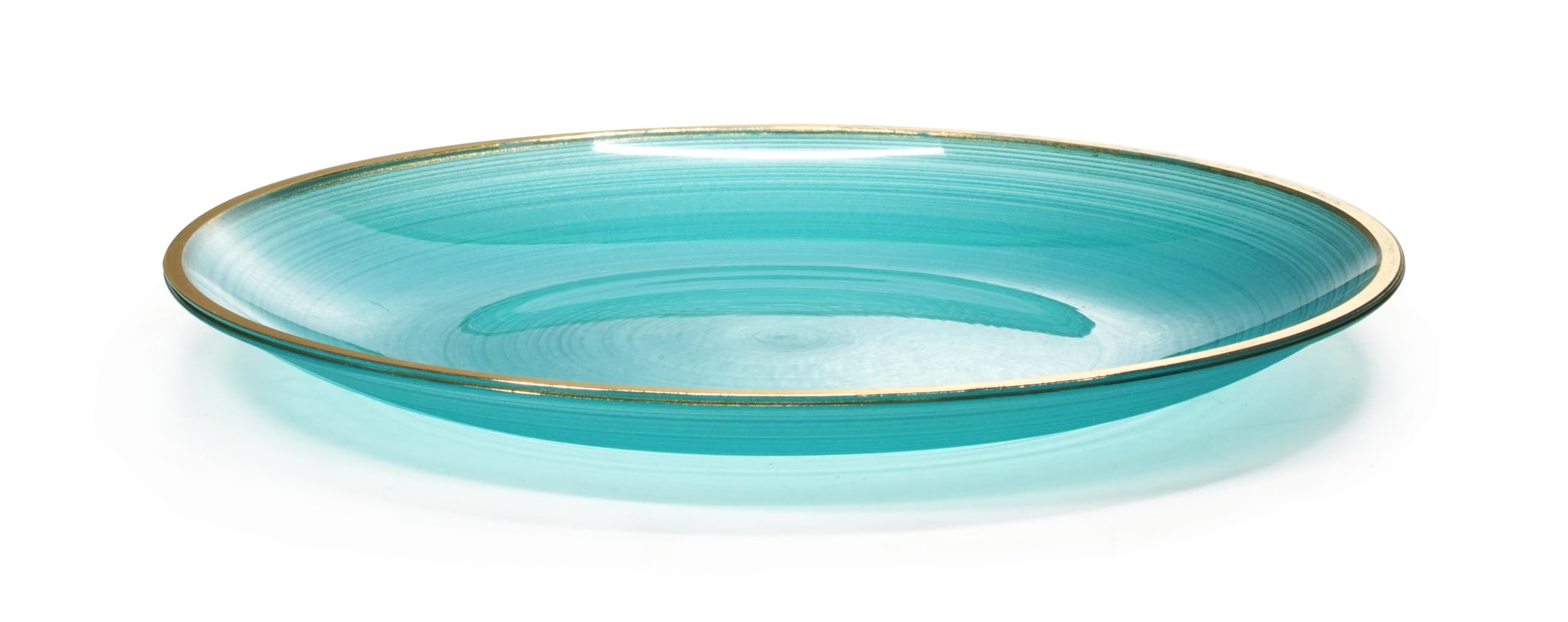 " OCCASIONS " 120 Plates Pack,(60 Guests) Premium Wedding Party Disposable Plastic Plates Set -60 x 10'' Dinner + 60 x 7'' Salad/Dessert (Belize, Aqua & Gold)