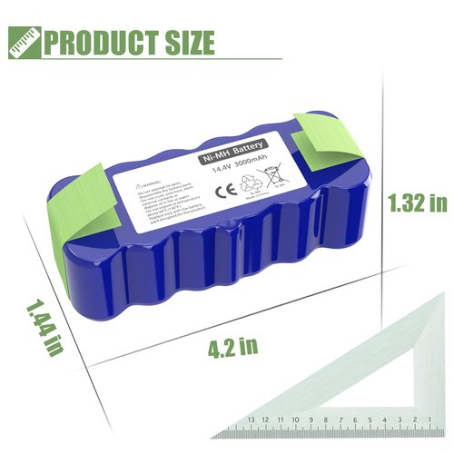 JOTACT for Roomba Battery iRobot XLife xlife Extended Ni-MH for iRobot Roomba 500 600 700 800 900 R3 Series 980 880 870 790 780 770 760 530 531 532 540 550 560 570 620 630 650 660