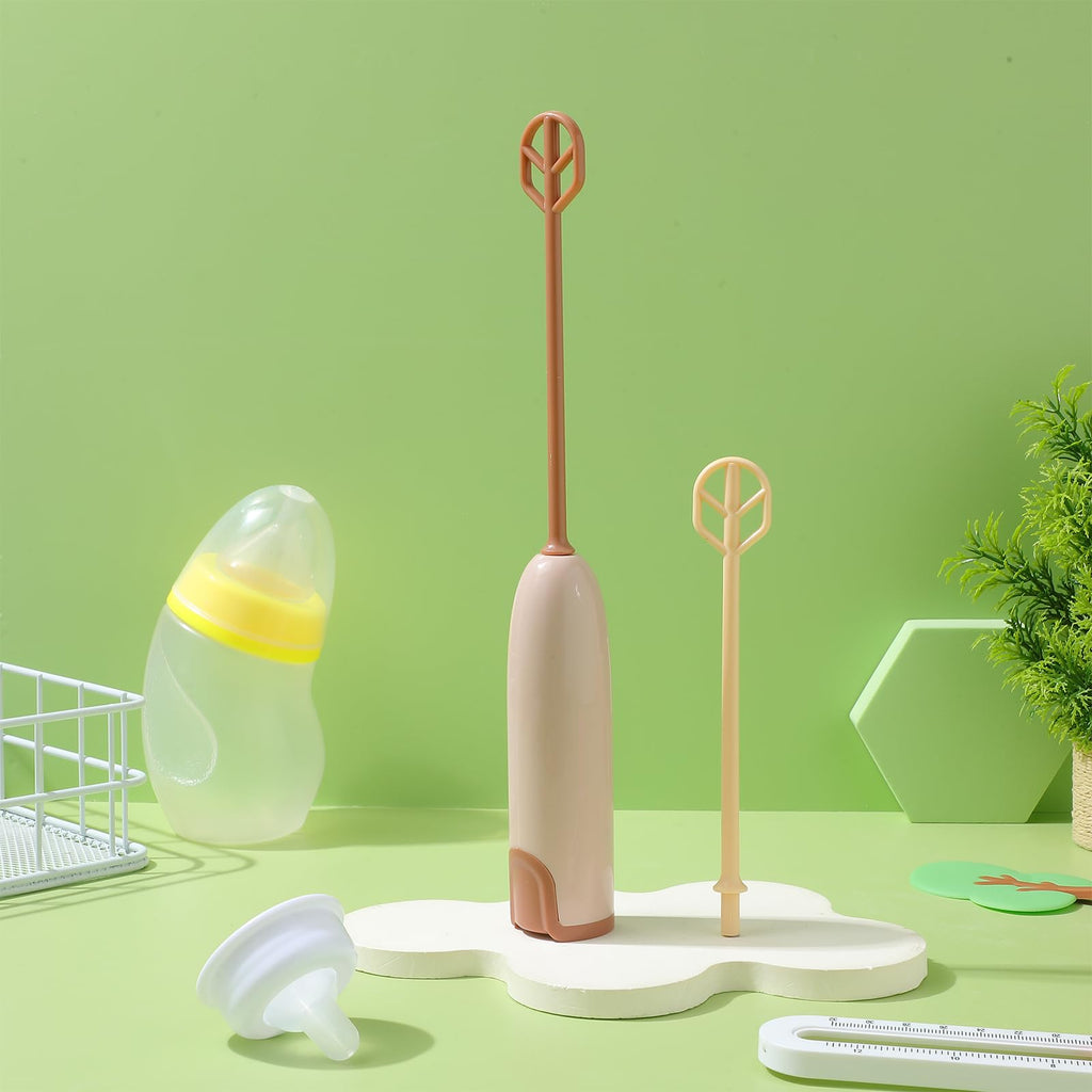 MAGICLULU Handheld Electric Baby Formula Mixer with 2 Stirring Sticks, Portable Small Drink Milk Powder Mixer for Bottle Protein Powder Coffee Travel Office Home Stirrer Supply