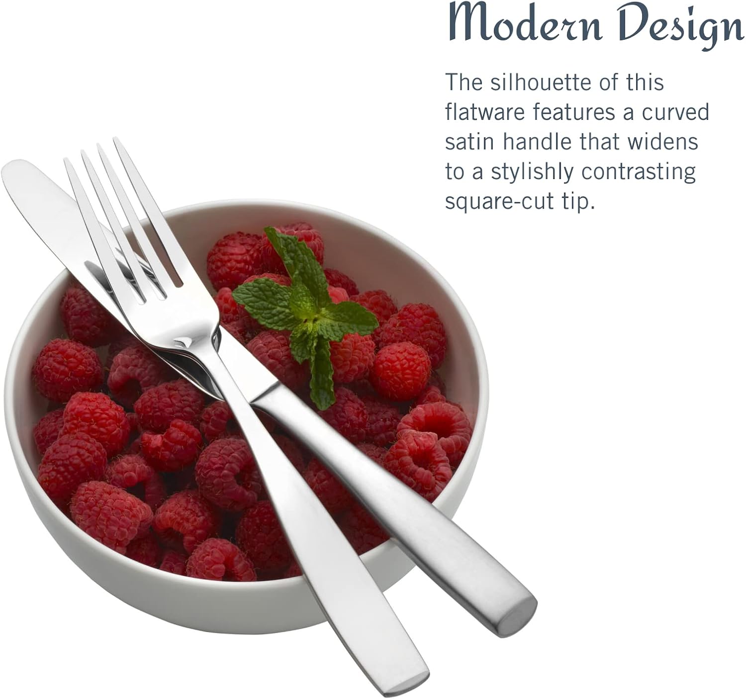 Mikasa Satin Loft 65-Piece Flatware Set - Elegant 18/10 Stainless Steel Silverware for 12 | Durable Forks, Knives & Spoons