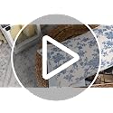 AVOIN colorlife Chinoiserie Blue White Pillow Covers 18x18 Inch Set of 2