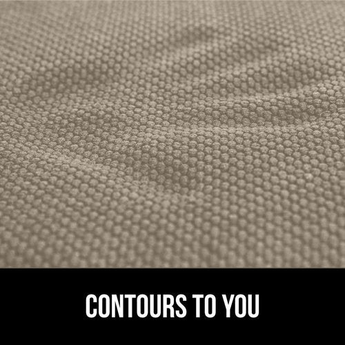GORILLA GRIP Slip Resistant Chair Cushions, No Ties Required, Set of 8 Memory Foam Pads for Dining Room, Kitchen Table, Office, Rocking Chairs, Plush Seat Cover Cushion Pad, Home Decor, 16x16, Beige
