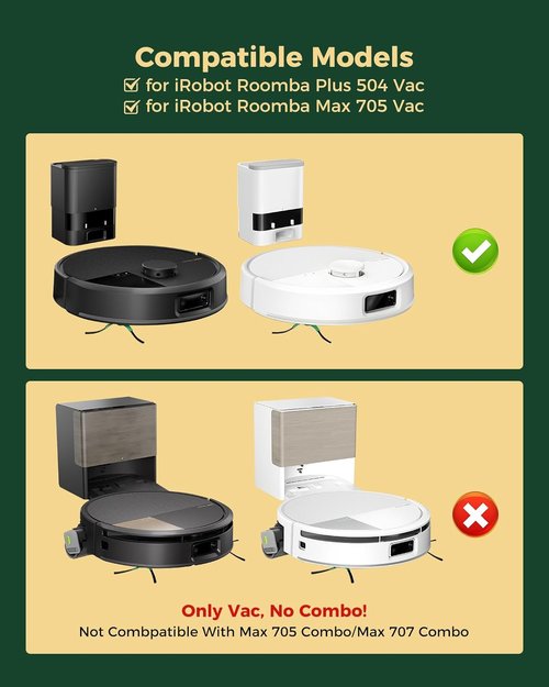 iRobot Roomba 705 Replacement Parts Kit - 2 Main Brushes, 6 Side Brushes, 6 Dust Bags, 4 Filters