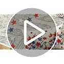 4th of July Flowers Throw Pillow Cover - 12x20 Inch Patriotic Decor