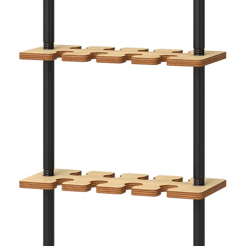 Champagne Wall,Champagne Wall Stand with wheels,Wooden Champagne Wall Holder for Party 50,4 Tiers Champagne Tower Stand Wine Rack Display, 32 Wine Glass Champagne Wall Holder for Christmas,Wedding