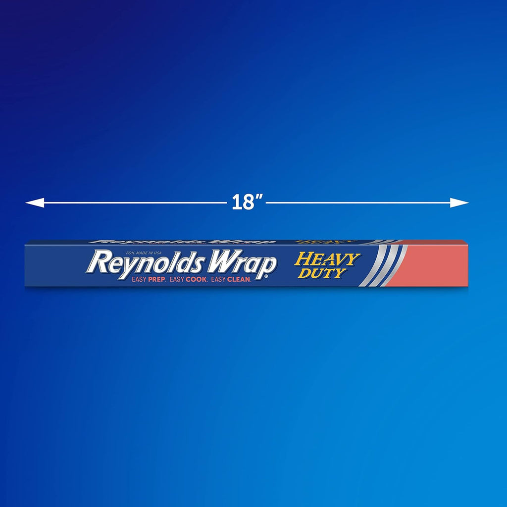 Reynolds Wrap Heavy Duty Aluminum Foil - 18 Inch Width | 75 Square Feet for Ultimate Durability