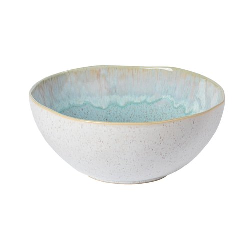 Casafina Ceramic Stoneware 11" x 4.5", 119 oz Serving Bowl - Eivissa Collection, Sea Blue | Microwave & Dishwasher Safe Dinnerware | Food Safe Glazing | Restaurant Quality Serveware