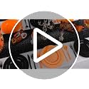 Orange Disposable Plates Set 60PCS for Fall Halloween & Thanksgiving - Heavy Duty 10.25inch & 7.5inch - Variation of Orange / 60