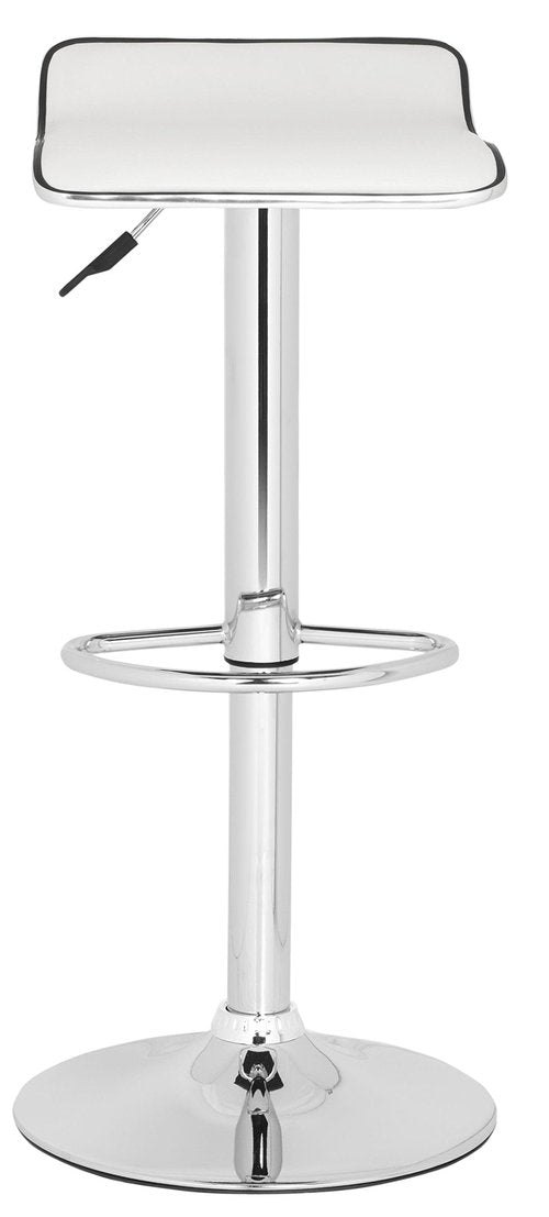 Safavieh Home Collection Chaunda White Adjustable Swivel Gas Lift 22.4-30.9-inch Bar Stool