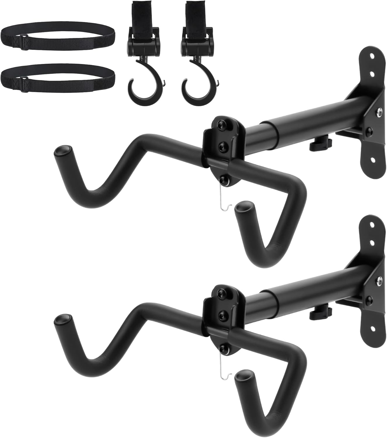 Skiennix Bike Rack - Durable Wall Mount Bicycle Storage Hook for Indoor Use | 2-Pack