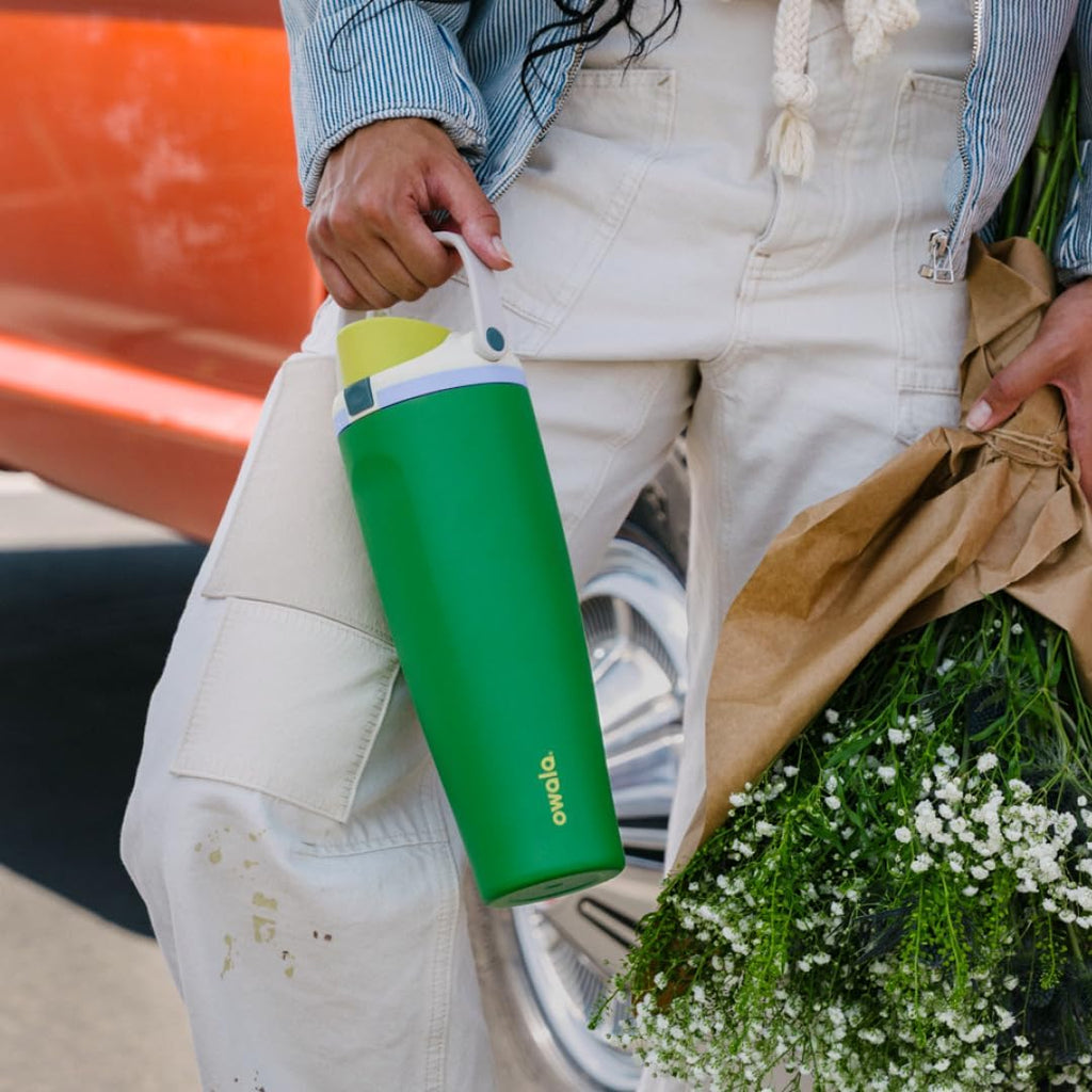 Owala FreeSip Sway Insulated Water Bottle - 40oz Stainless Steel with Two-Way Spout & Built-In Straw | Travel & Sports Ready, BPA Free, Leak Proof