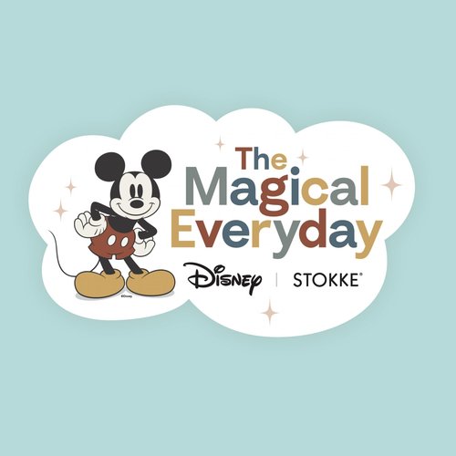 Stokke JetKids BackPack, Mickey Celebration - Expandable Design for Kids 2-7 Years Old - Easy-to-Clean, Water Repellent Fabric - Includes Pull-Out Seat Pad, Name Tag & Detachable Captain Stripes